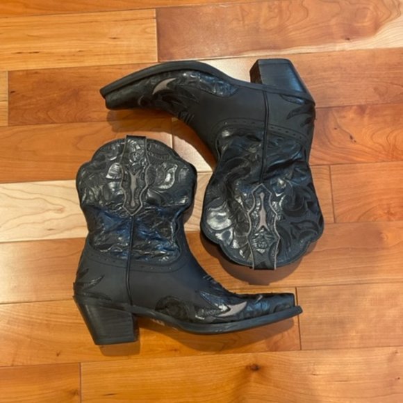 ARIAT Women's Dahlia Embossed Wingtip Cowgirl Boot Snip Toe 10011914 - Size 7.5 - Picture 6 of 13